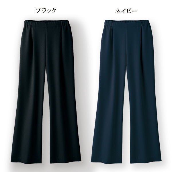 爽やか素材8分丈セミワイドパンツ / 大きいサイズ M L LL 3L