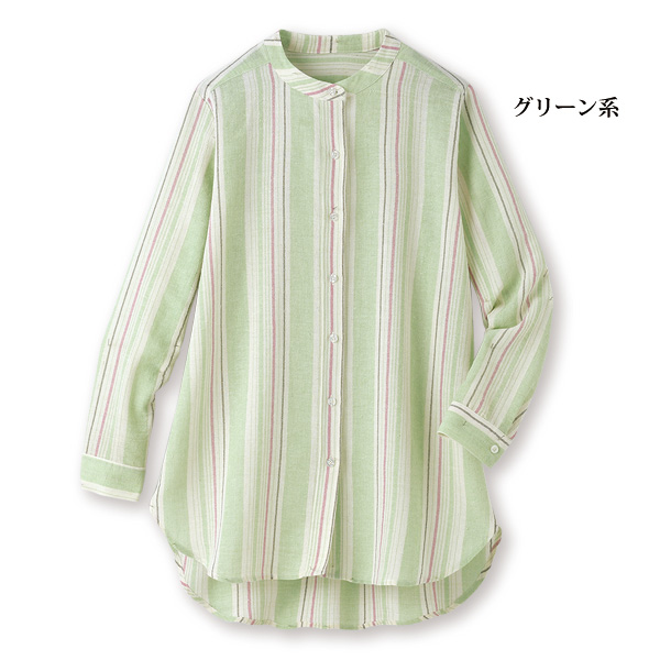 マルチカラーストライプシャツ | 京都通販ミセスのファッション館・本店