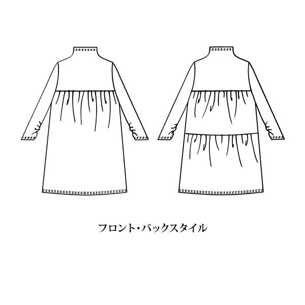 プリントティアードチュニック / 大きいサイズ M L LL 3L