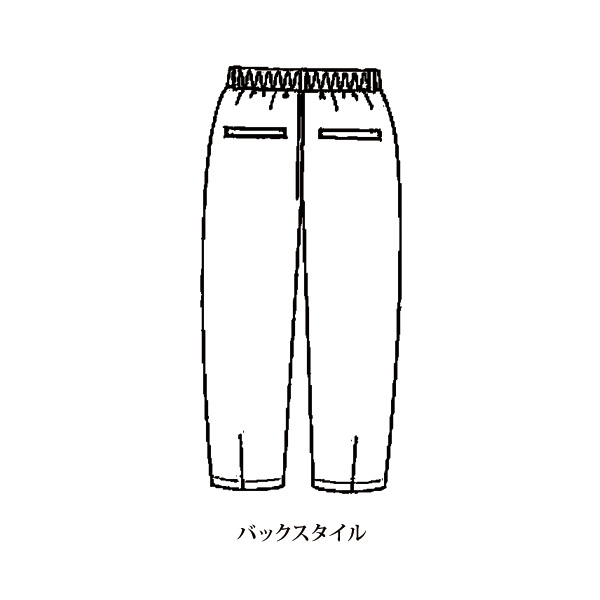 ヘリンボーン柄コクーンパンツ / 大きいサイズ M L LL 3L