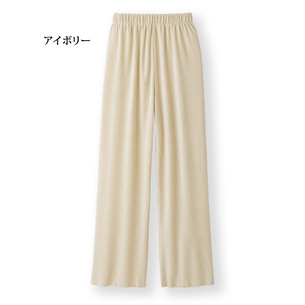 変わりプリーツベロアパンツ