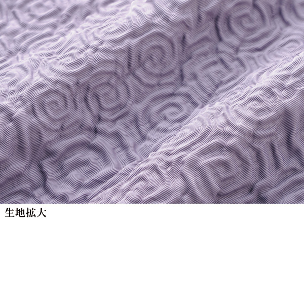 花柄ふくれ素材ドッキングワンピース