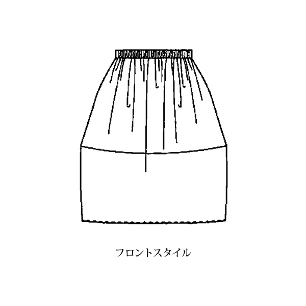 ビッグチェック柄コクーンスカート