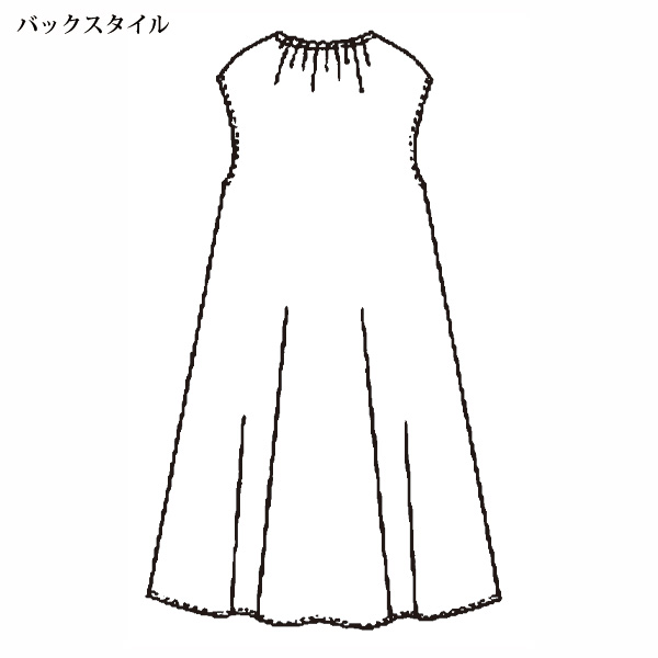 シャドー風プリントワンピース