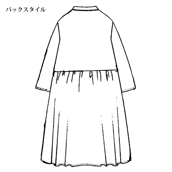 ピンタック使いシャツチュニック
