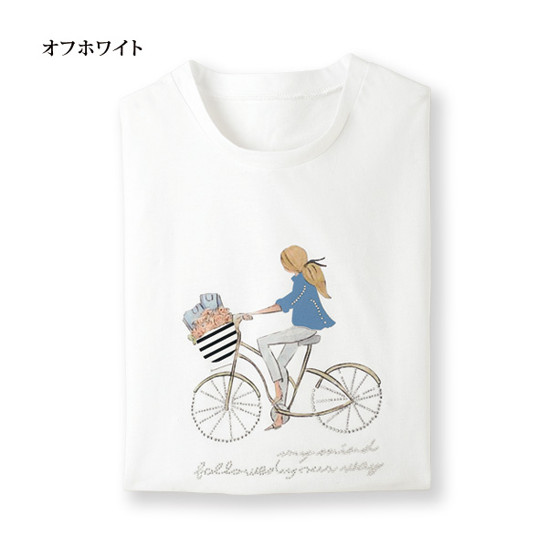 イラストプリントTシャツ 2色組