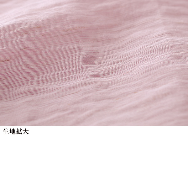 麻混 前タックシャツチュニック