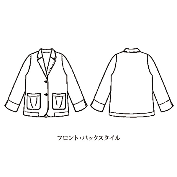 綿＆麻テーラードジャケット