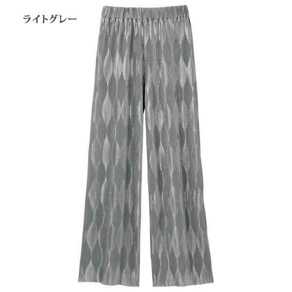 デザインプリーツパンツ