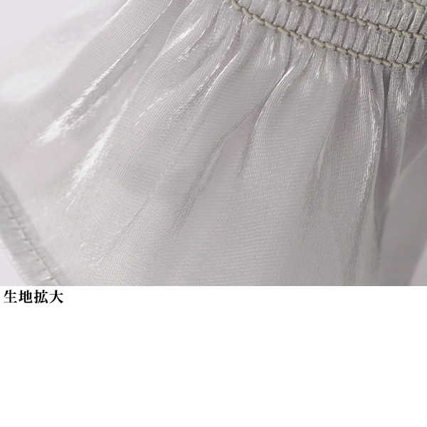 光沢オーガンジーブラウス