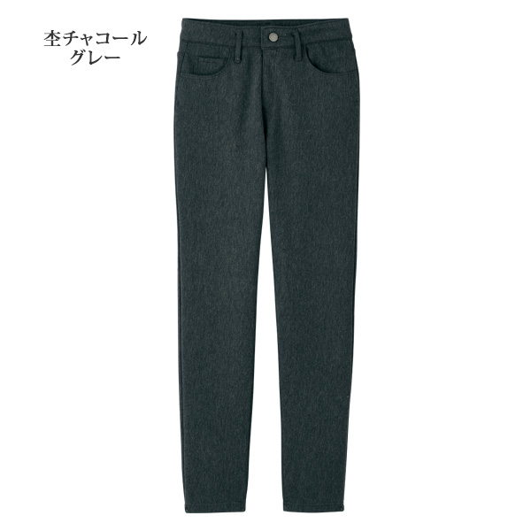 「ふわさらタッチ」ニットデニムパンツ