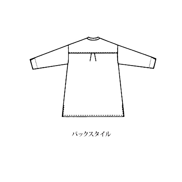 ピンタックデザイン 小花柄チュニックワンピース