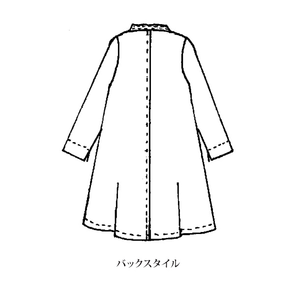 切替えデザインフレアジャケット