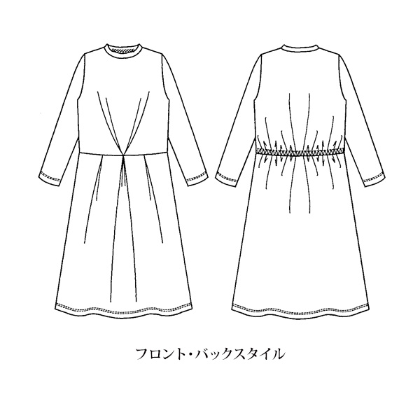 ペイズリー柄ジャージーワンピース | 京都通販ミセスの