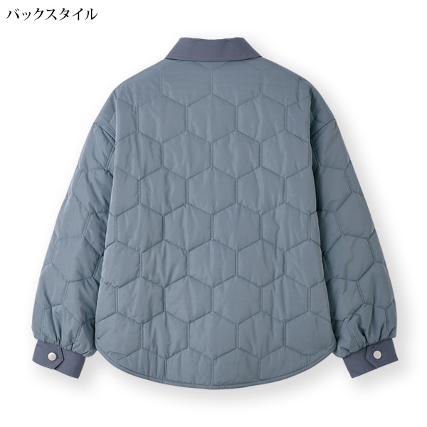 ヘキサゴンキルト中わたショートコート