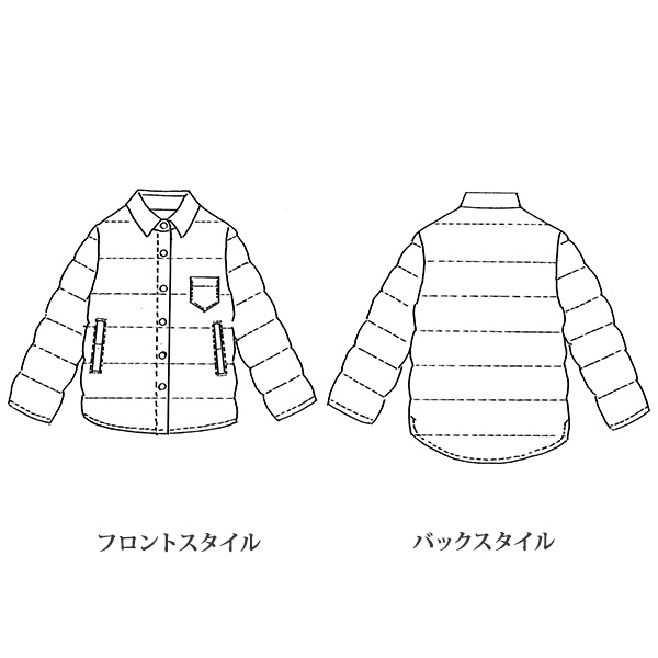 ペイズリー柄 中わたシャツジャケット
