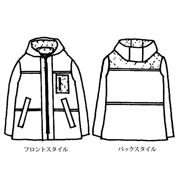 ブークレ＆キルト切替えジャケット