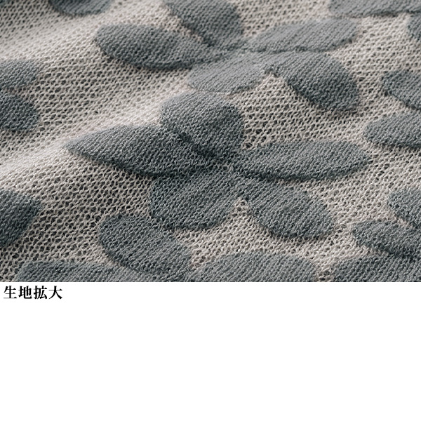 フラワージャカードニットチュニック