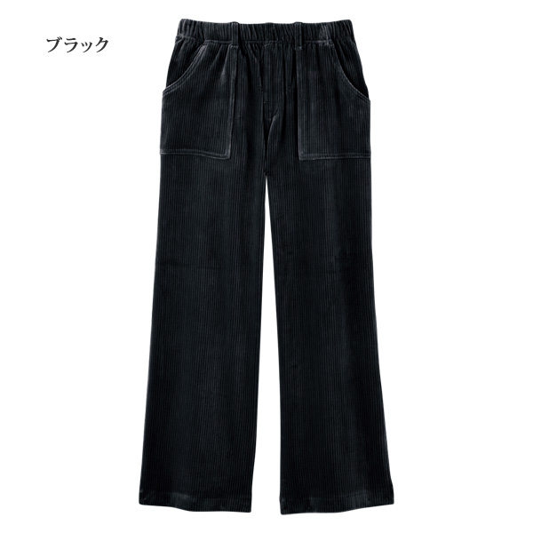 ソフトコーデュロイ セミワイドパンツ 大きいサイズ M L LL 3L