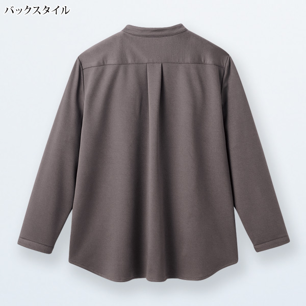 ピンタック入りジャージーブラウス