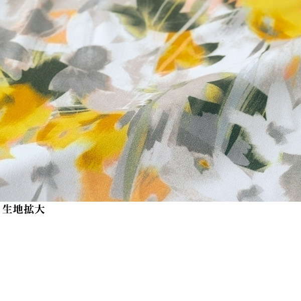 プリントカットソーチュニック 大きいサイズ M L LL 3L