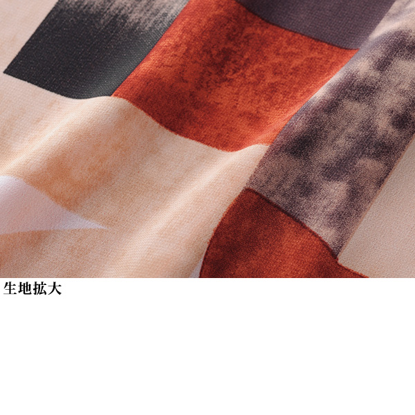 アートプリント シフォンチュニック 大きいサイズ M L LL 3L