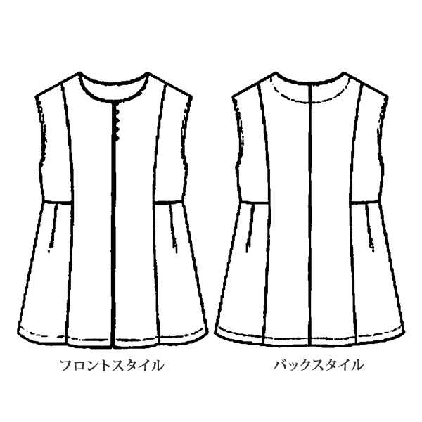 多ボタンデザインジレ