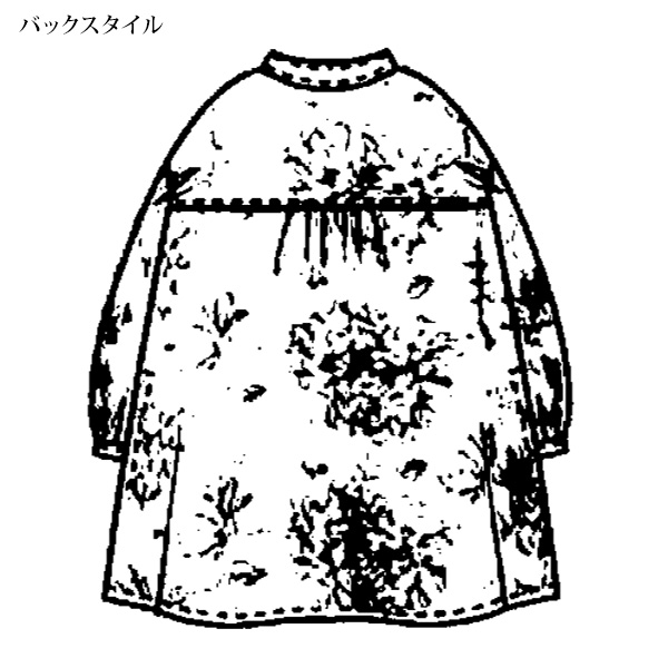 フラワー総刺しゅう シャツチュニック