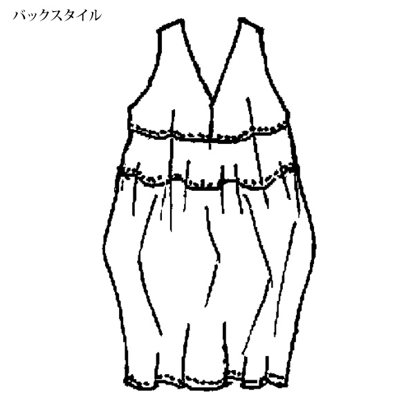 ゆったりコクーン ジャンパースカート
