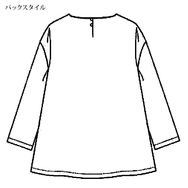 ビッグフラワープリント ゆったりブラウス