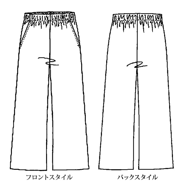 お家で洗える 吸水・速乾 セミワイドパンツ 大きいサイズ M L LL 3L