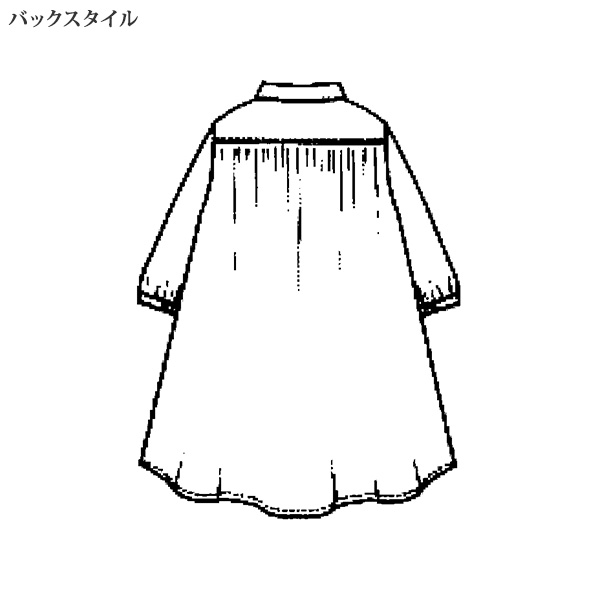 ボタニカルプリント シャツチュニック