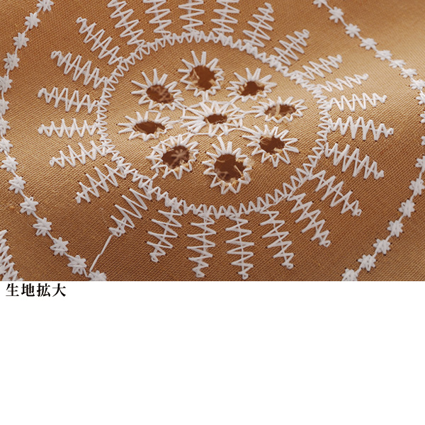 総刺しゅう コットンブラウス