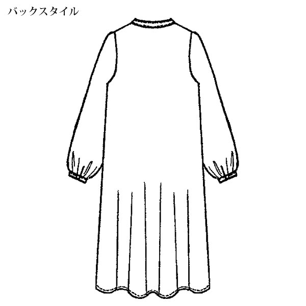 花柄プリントピンタック使いチュニック