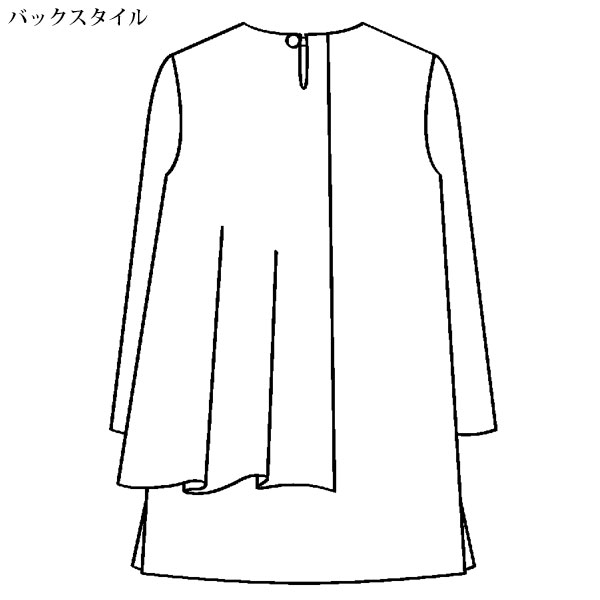 ブロックアートプリント重ねチュニック