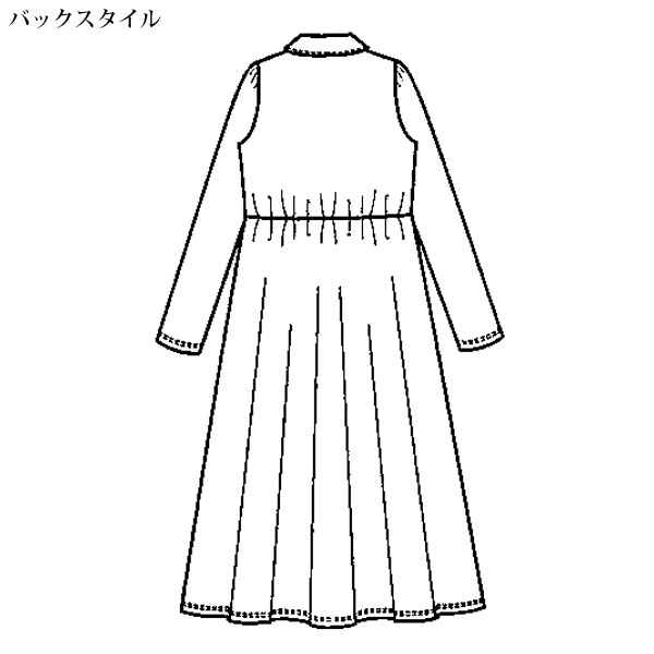 ダマスク柄風プリントジャージーワンピース