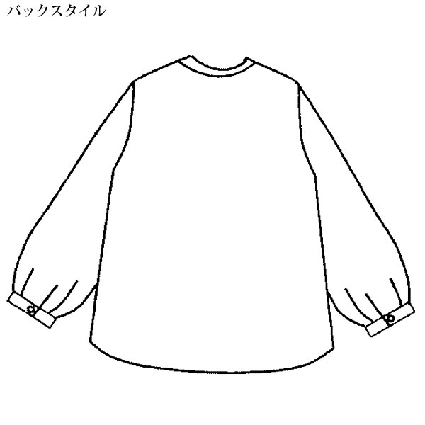 フリル使いコットンプリントシャツ