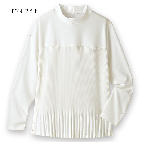プリーツ切替えプルオーバー2色組