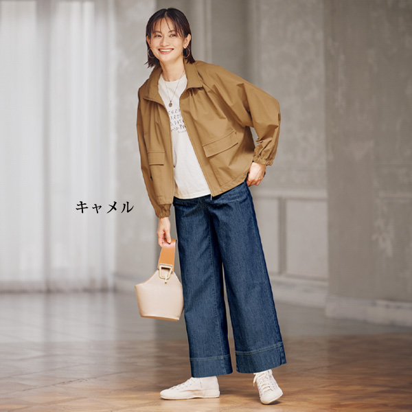 はっ水加工スタンド襟ジャケット