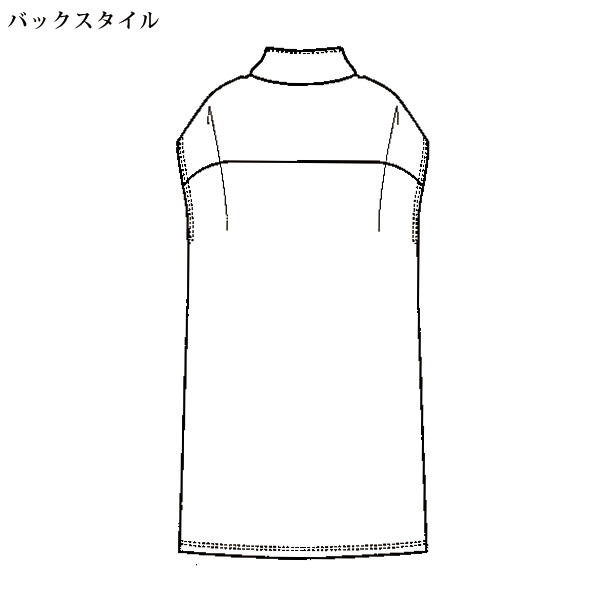 スタンドネックジャージーチュニック