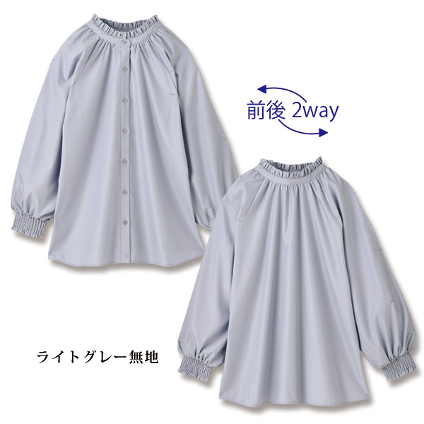 前後2ウェイフリル襟ブラウス