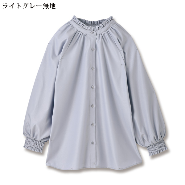 前後2ウェイフリル襟ブラウス