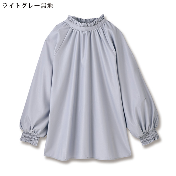 前後2ウェイフリル襟ブラウス