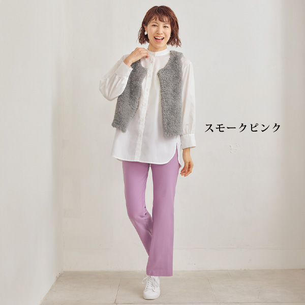 多機能素材ブーツカットパンツ 大きいサイズ M L LL 3L