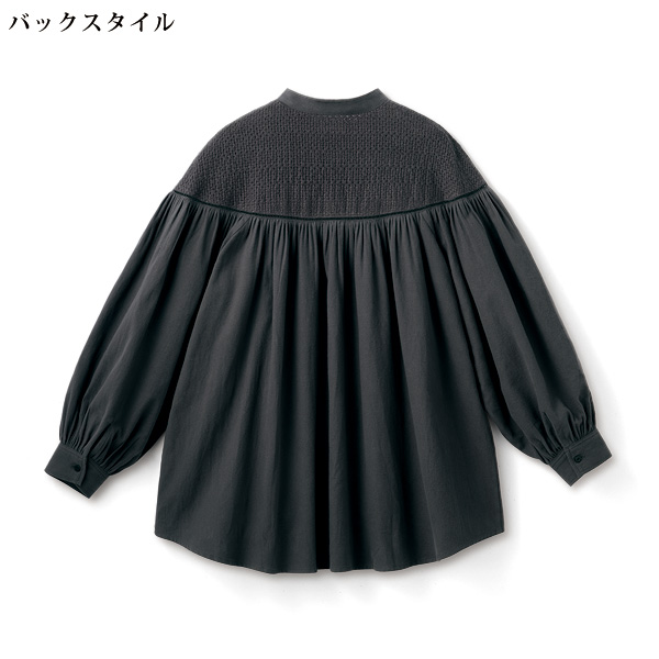 刺しゅう使いゆったりブラウス