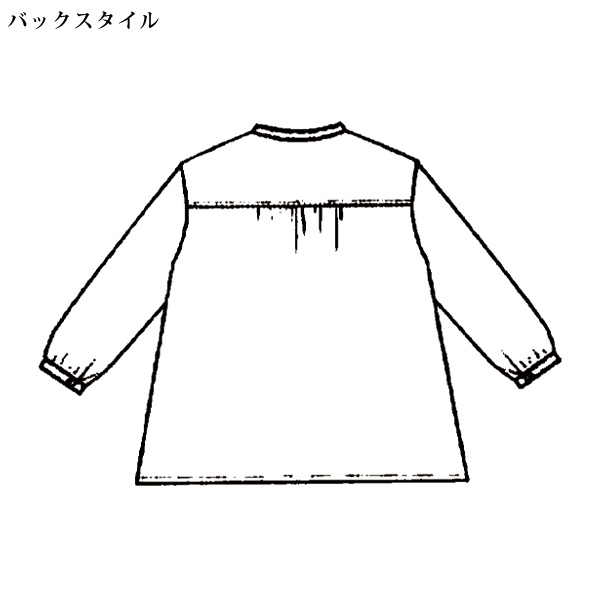 オリーブ柄風プリントブラウス