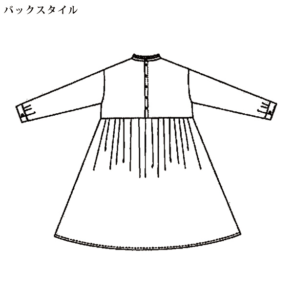 ダマスク柄風プリントチュニックワンピース
