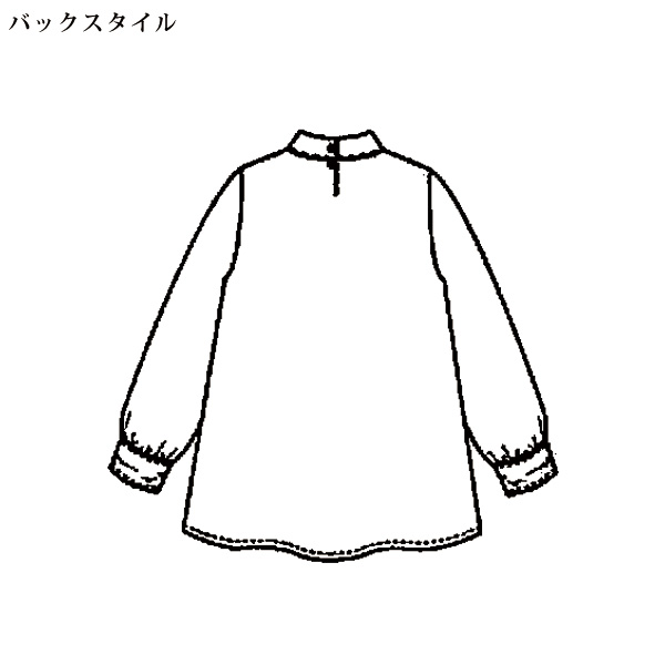 パネルリーフ刺しゅうブラウス