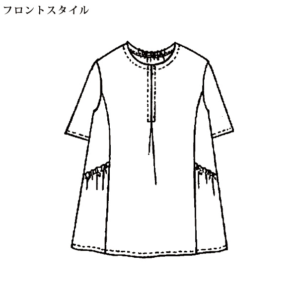 ポケットデザインチュニック