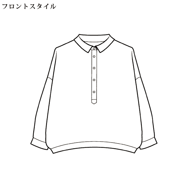 ゆったりガーゼシャツ